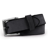 NPET Vintage Mens Leather Belt With Buckle- 1 1/2" Wide