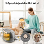 2 in 1 Hot Wind Suction Blowing Cat Dog Hair Vacuum Grooming Kit