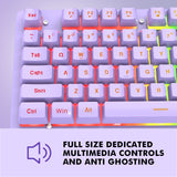 NPET K10 Purple Wired Gaming Keyboard