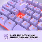 NPET K10 Purple Wired Gaming Keyboard