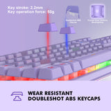NPET K10 Purple Wired Gaming Keyboard
