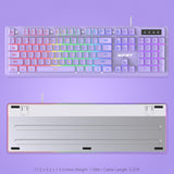NPET K10 Purple Wired Gaming Keyboard