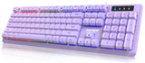 NPET K10 Purple Wired Gaming Keyboard