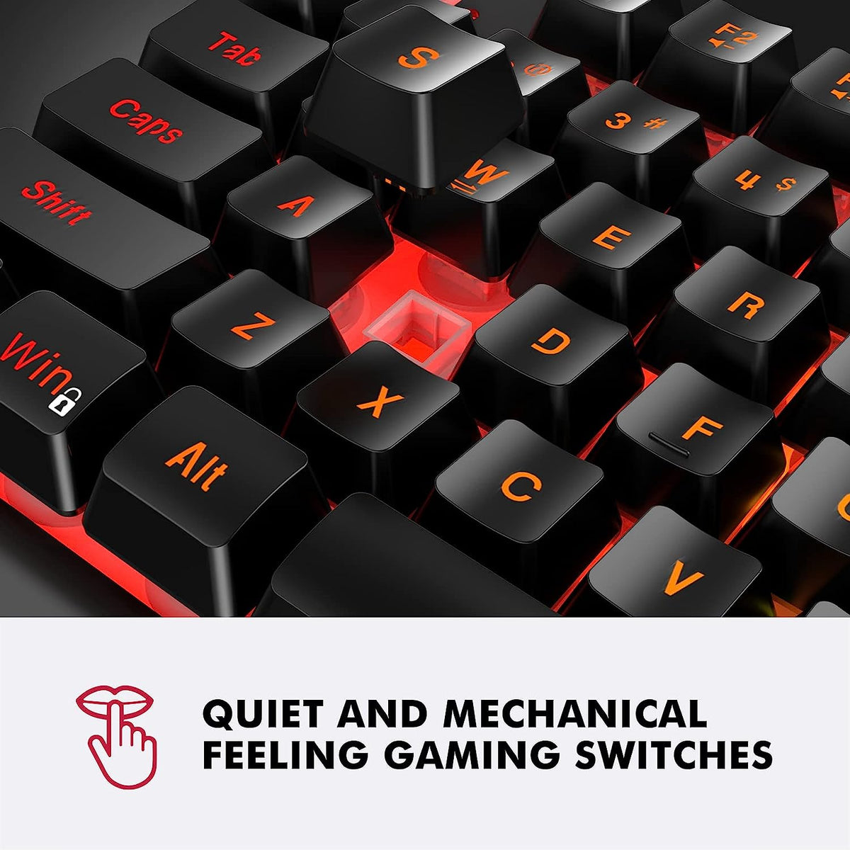 NPET K10 Gaming Keyboard USB Wired Mechanical Feeling 20% Off