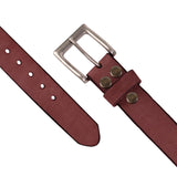 NPET Vintage Mens Leather Belt With Buckle- 1 1/2" Wide