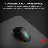 NPET SPEEDM Gaming Mouse Pad, Resin Hard Surface Mouse Mat No Smell Waterproof for Games Black M Size
