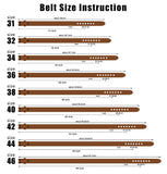 NPET Mens Leather Belt Full Grain Vintage