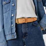 NPET Mens Leather Belt Full Grain Vintage