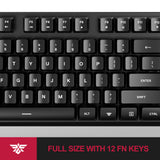 NPET K10V1 Wired Computer Keyboard