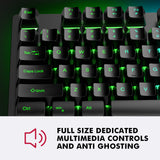 NPET S21 Wireless Gaming Keyboard and Mouse Comb