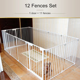 29.1" Height Dog Playpen Cat Exercise Pen Pet Fences