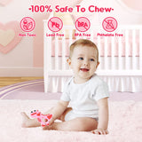 NPET Dinosaur Silicone Teethers Toy  for Baby 3-6/6-12 Months