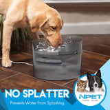 NPET 8L Dog Water Fountain with Splatter Guard DF30