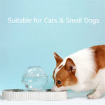 1.5L/50.7oz Double Dog Cat Bowls with Water Bottle