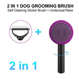 NPET Cat Grooming Brush & Undercoat Rake Comb