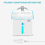 NPET 2.5L WF020 Fontaine à Eau avec lumière LED pour Chat Chien