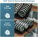 NPET 2-Tier Stainless Steel Dish Rack Detachable Drying Rack