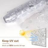 NPET Window Film, Static Window Clings, Non-Adhesive Removable Window Vinyl, Anti-UV Sun Blocker for Home(17.5 x 78.7 inches)