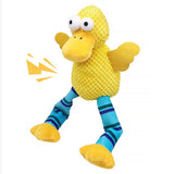 NPET Duck Shape Short Plush Chew Squeaky Toys for Dog