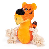 NPET Tiger Shape Stuffed Dog Squeaky Chewing Toys for Dog