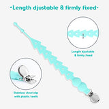 NPET Teething Toys for Babies 0-6 Months, Gray Dinosaur Baby Teethers with Anti-Drop Pacifier Clip 6 Months Baby Toy Sore Gums Reliever, Infant Baby Chew Toys 6-12 Months BPA Free Baby Girls Boys Gift