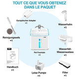 NPET 2.5L WF020 Fontaine à Eau avec lumière LED pour Chat Chien