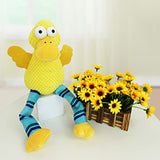 NPET Duck Shape Short Plush Chew Squeaky Toys for Dog