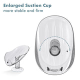 NPET Not Punched Self Draining Plastic Soap Dish Holder with Enlarged Suction Cup,Portable Soap Tray for Bathroom Shower, Kitchen Sink, Save Space and Soap