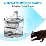 NPET 1,5 L WF050TP Fontaine à Eau pour Chat Les Chiots avec Capteur