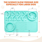 NPET 2 in 1 Slow Feeder For Dogs Bowls Dog Licking Mat