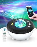 NPET Nebula Galaxy Star Light Projector.Ceiling Nebula & Aurora Lamp Light with App Control.White Noise.Bluetooth Speaker and Time Setting.Suitable for Bedroom,Child Room.