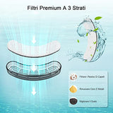 NPET 4pcs Remplacement de Filtres de 5L DF10 Fontaine à Eau pour Chien Chat