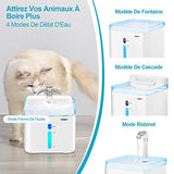 NPET 2.5L WF020 Fontaine à Eau avec lumière LED pour Chat Chien