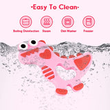 NPET Dinosaur Silicone Teethers Toy  for Baby 3-6/6-12 Months