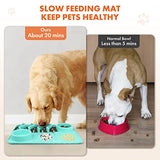 NPET 2 in 1 Slow Feeder For Dogs Bowls Dog Licking Mat