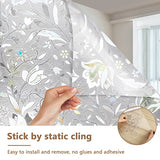 NPET Window Film, Static Window Clings, Non-Adhesive Removable Window Vinyl, Anti-UV Sun Blocker for Home(17.5 x 78.7 inches)