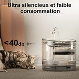 NPET 1,5 L WF050TP Fontaine à Eau pour Chat Les Chiots avec Capteur