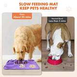 NPET 2 in 1 Slow Feeder For Dogs Bowls Dog Licking Mat