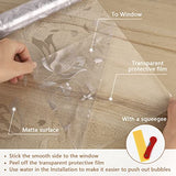 NPET Window Film, Static Window Clings, Non-Adhesive Removable Window Vinyl, Anti-UV Sun Blocker for Home(17.5 x 78.7 inches)