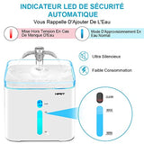 NPET 2.5L WF020 Fontaine à Eau avec lumière LED pour Chat Chien