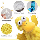 NPET Duck Shape Short Plush Chew Squeaky Toys for Dog