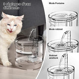NPET 1,5 L WF050TP Fontaine à Eau pour Chat Les Chiots avec Capteur