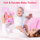 NPET Dinosaur Silicone Teethers Toy  for Baby 3-6/6-12 Months
