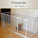 29.1" Height Dog Playpen Cat Exercise Pen Pet Fences