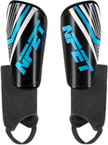 NPET Soccer Shin Guards Pads for 3-15 Years Old Boy Girls