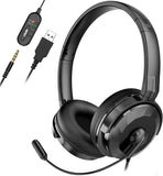 NPET CH11 CH10 Computer Headset with Microphone Noise Cancelling