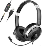 NPET CH11 CH10 Computer Headset with Microphone Noise Cancelling