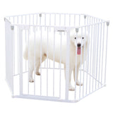 29.1" Height Dog Playpen Cat Exercise Pen Pet Fences