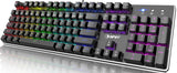NPET K20 Gaming Keyboard Customizable RGB Lighting Wired Keyboard