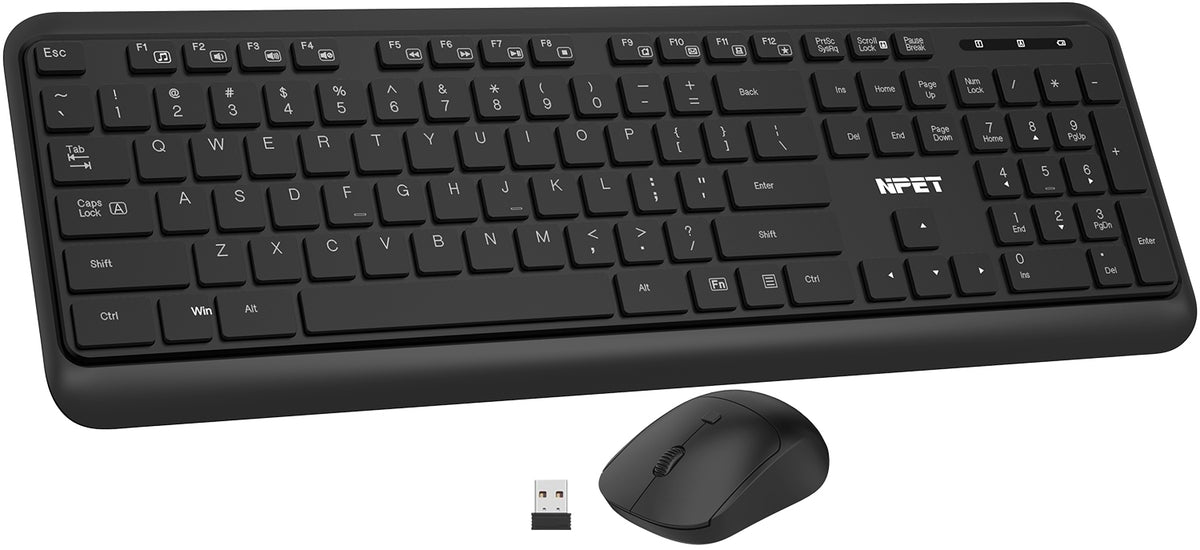 TECLADO Y MOUSE INALAMBRICO GLOBAL KMG20BKCOMBOWLS